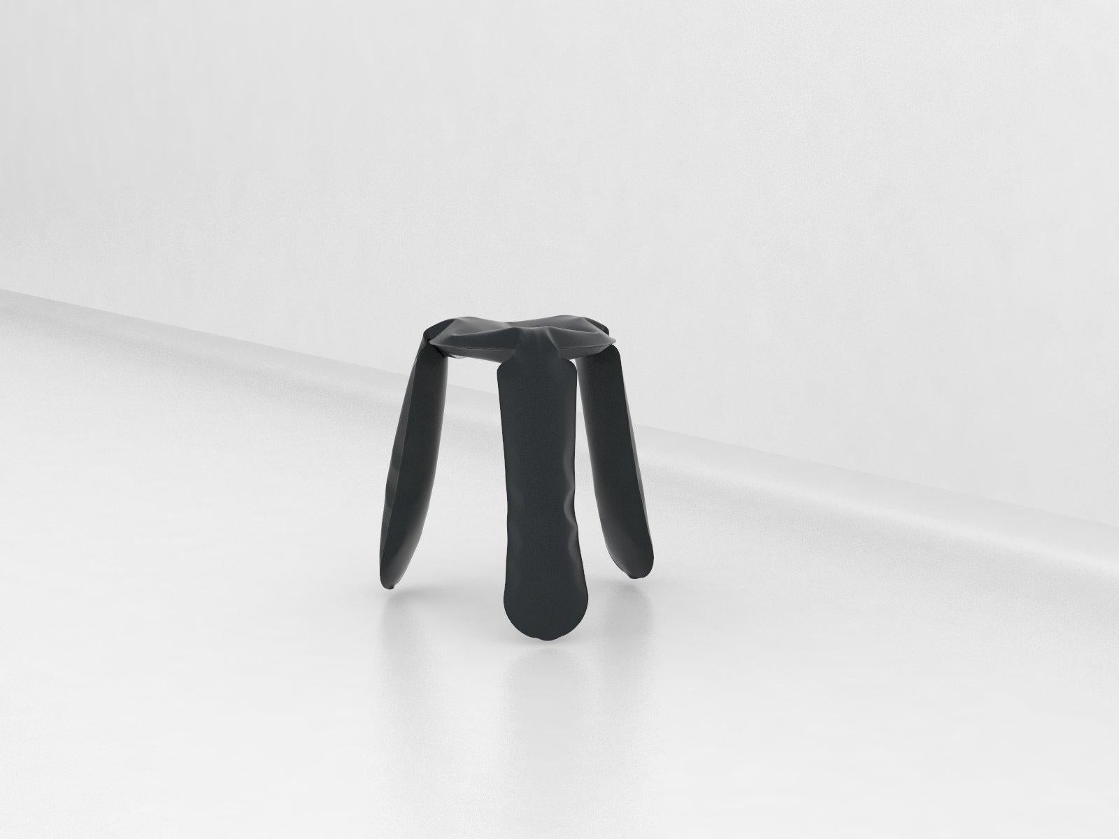 Plopp stool is an icon and a bestseller of Zieta Prozessdesign. The unique, toy-looking and playful shape of Plopp is an effect of an innovative forming method FIDU. FIDU technology means that two ultra-thin steel sheets are welded together around