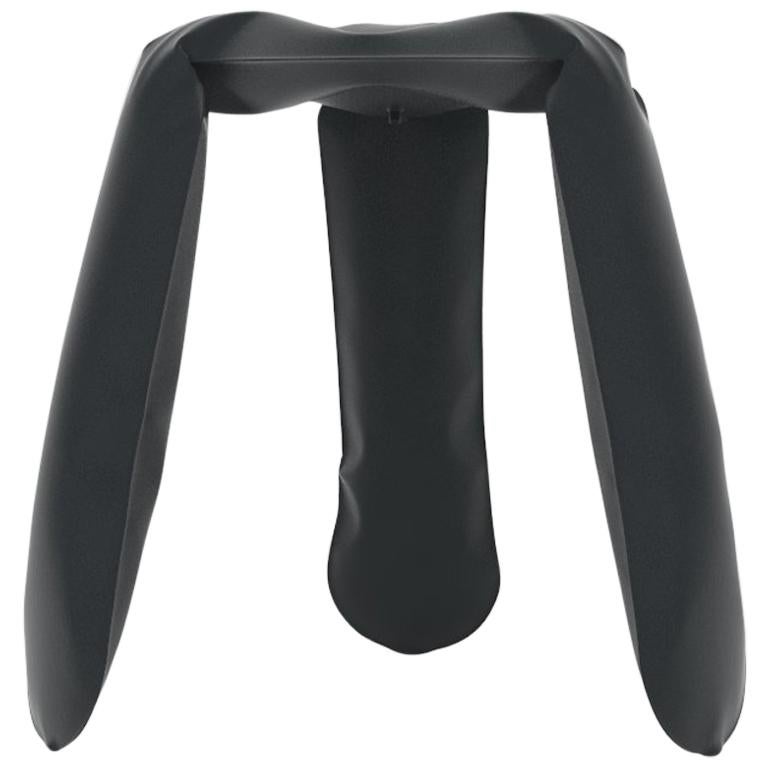 Plopp Standard Stool in Graphite Steel by Zieta