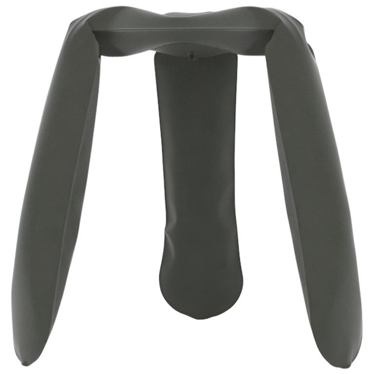 Plopp Standard Stool in Umbra Grey Steel by Zieta