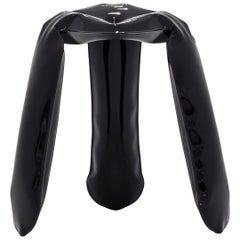 Tabouret Plopp noir, acier au carbone « standard »