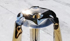 Plopp-Hocker von Zieta Prozessdesign, Goldene Version 'Standard' Heat Collection