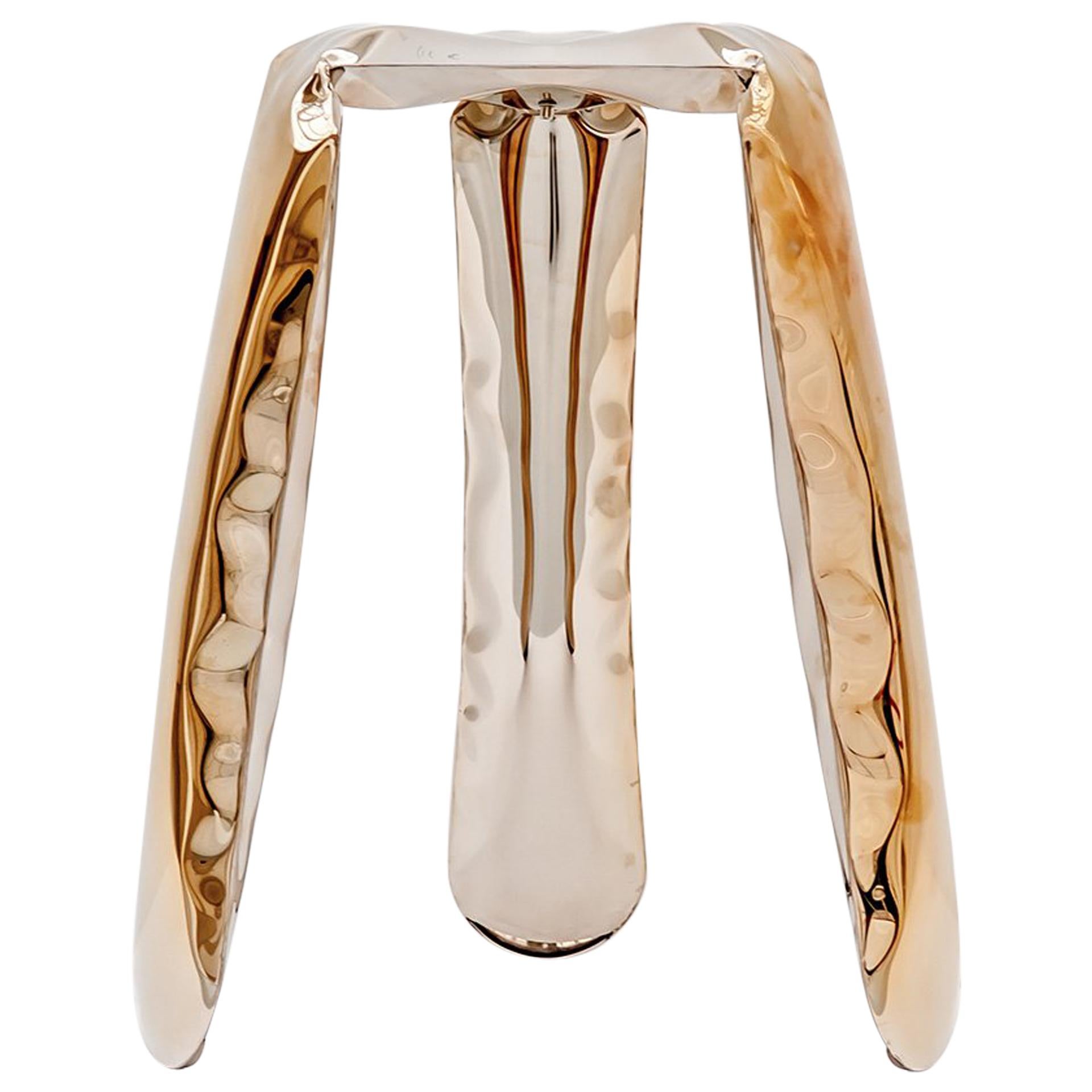Plopp Stool by Zieta Prozessdesign, Golden Version 'Small' Heat Collection