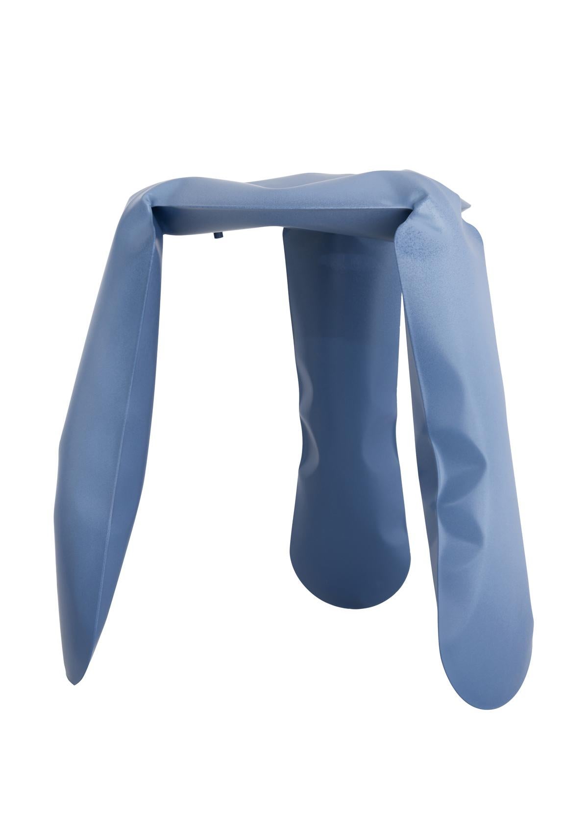 Plopp Stool by Zieta, Standard Size, Candy Collection, Blue Matt Finish In New Condition For Sale In Paris, FR