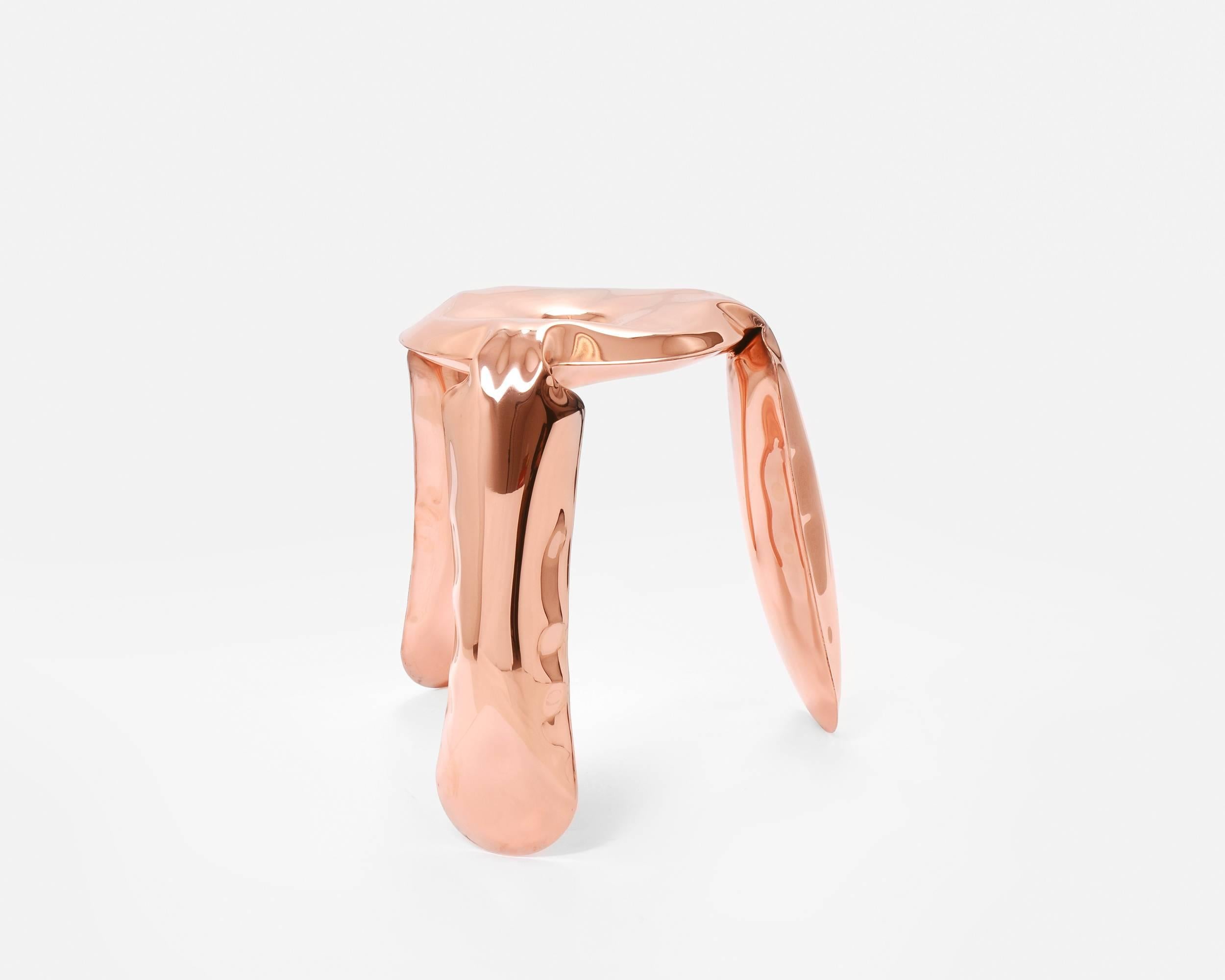 Taburete Plopp 'Mini' de Zieta Prozessdesign, versión 'Inox' de acero inoxidable en Nuevo estado para la venta en Paris, IDF