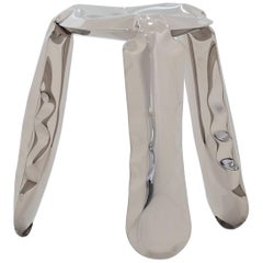 Tabouret Plopp 'Mini' by Zieta Prozessdesign, Version en acier inoxydable 'Inox'.