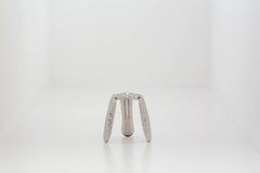 Plopp Hocker 'Mini' von Zieta Prozessdesign, Edelstahl 'Inox' Version