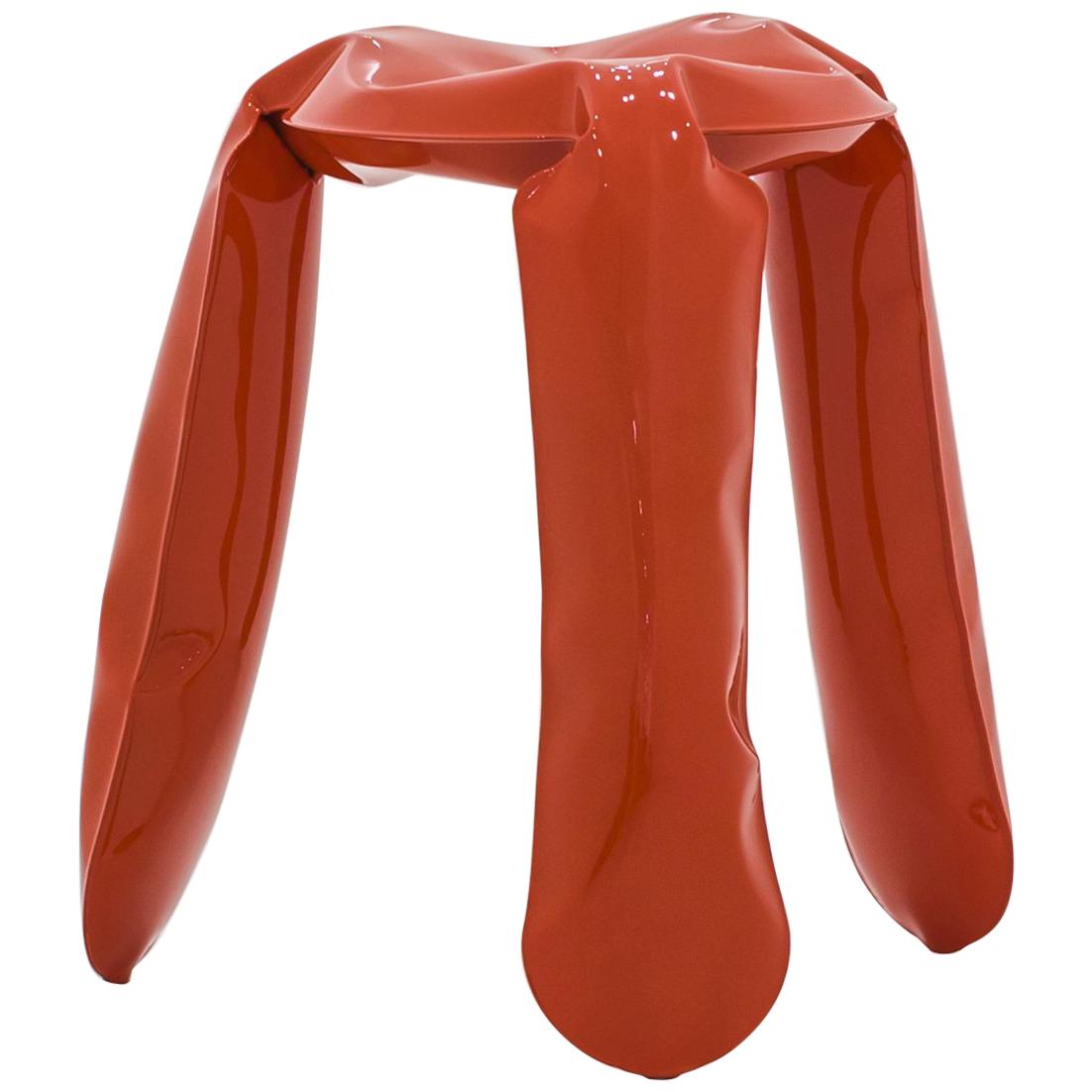 Plopp Stool Red Carbon Steel 'Mini'