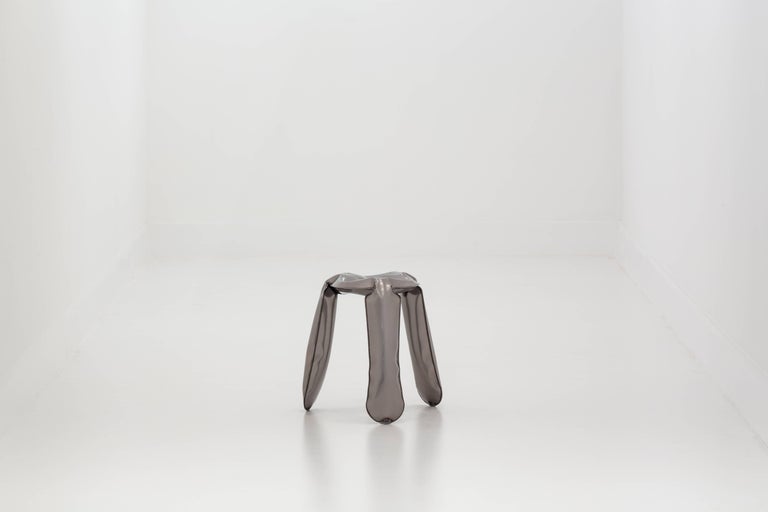 Plopp Stool 'Standard' by Zieta, Stainless Steel ‘Inox’ Version For Sale 3