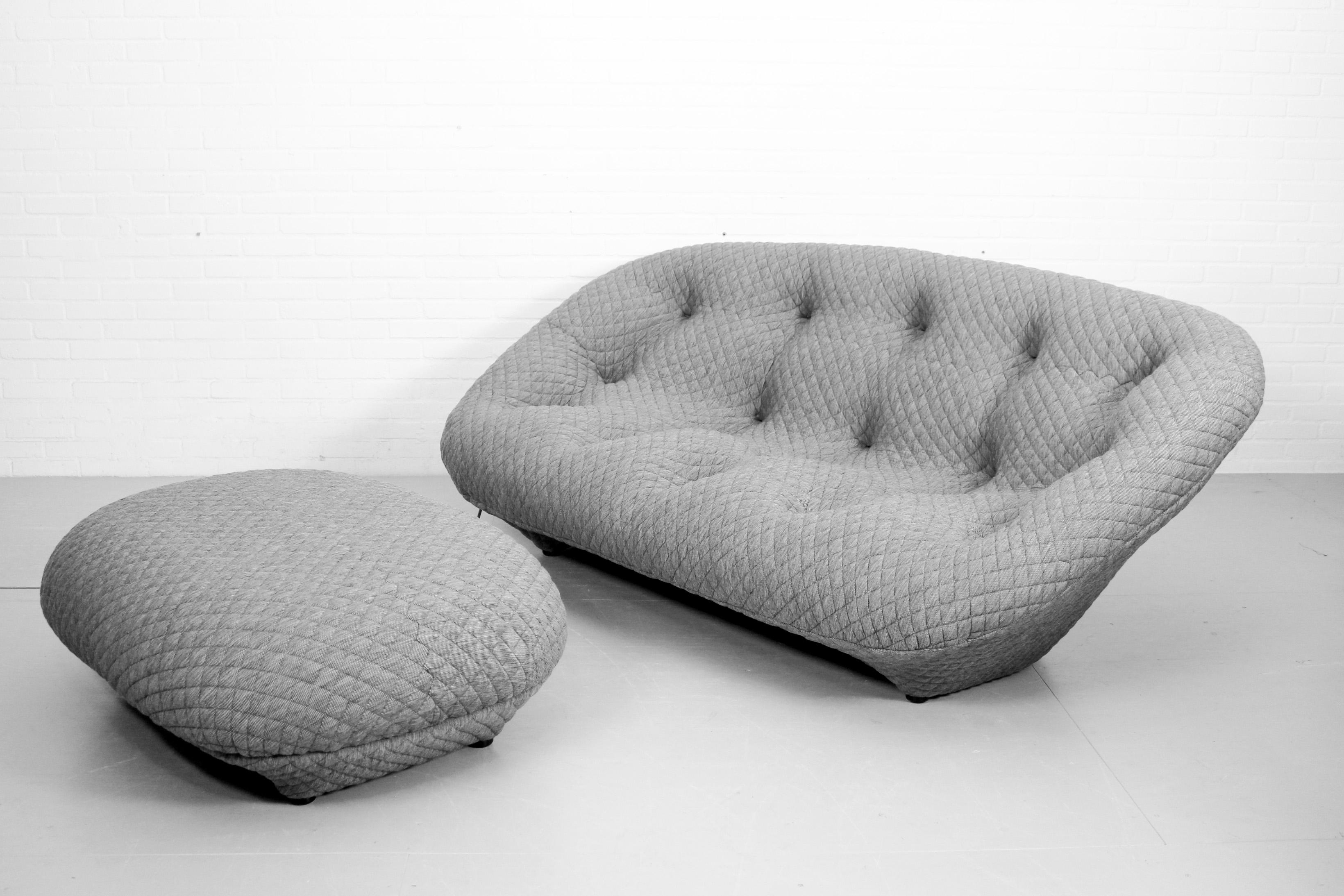 Ploum 3 seater Sofa and Ottoman by E. & R. Bouroullec for Ligne Roset For Sale 4
