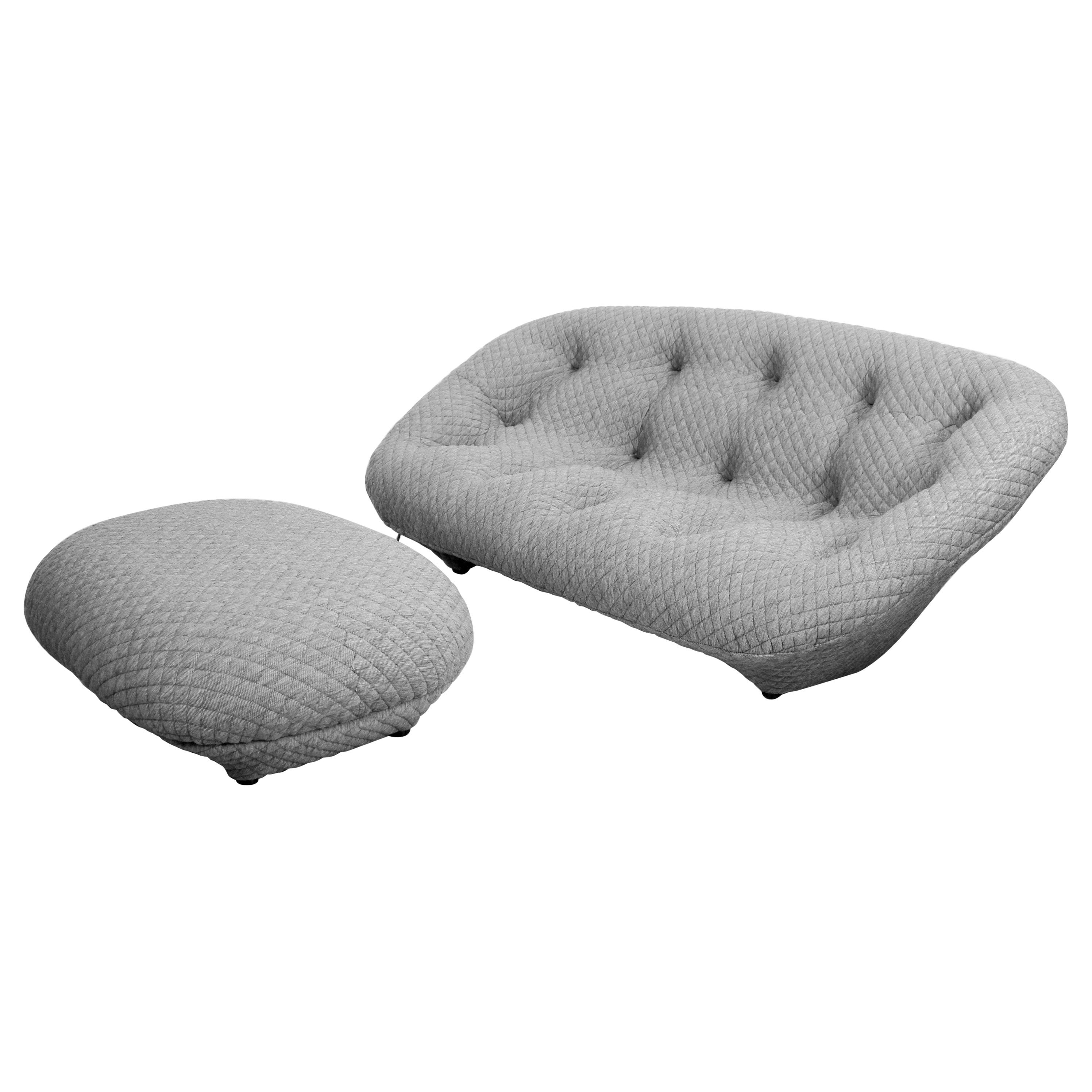 Ploum 3 seater Sofa and Ottoman by E. & R. Bouroullec for Ligne Roset For Sale