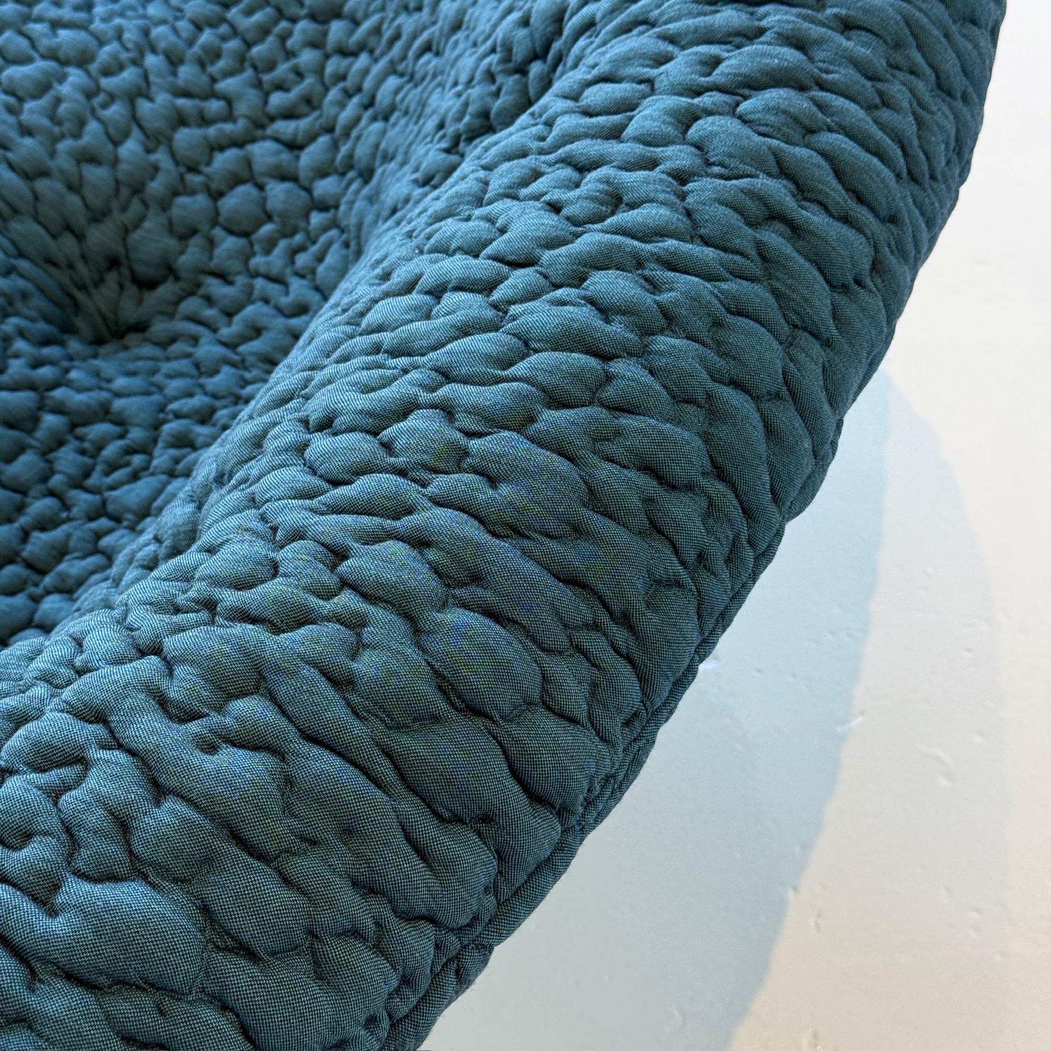 French Ploum Settee by Ronan + Erwan Bouroullec for Ligne Roset in Moby Fabric For Sale