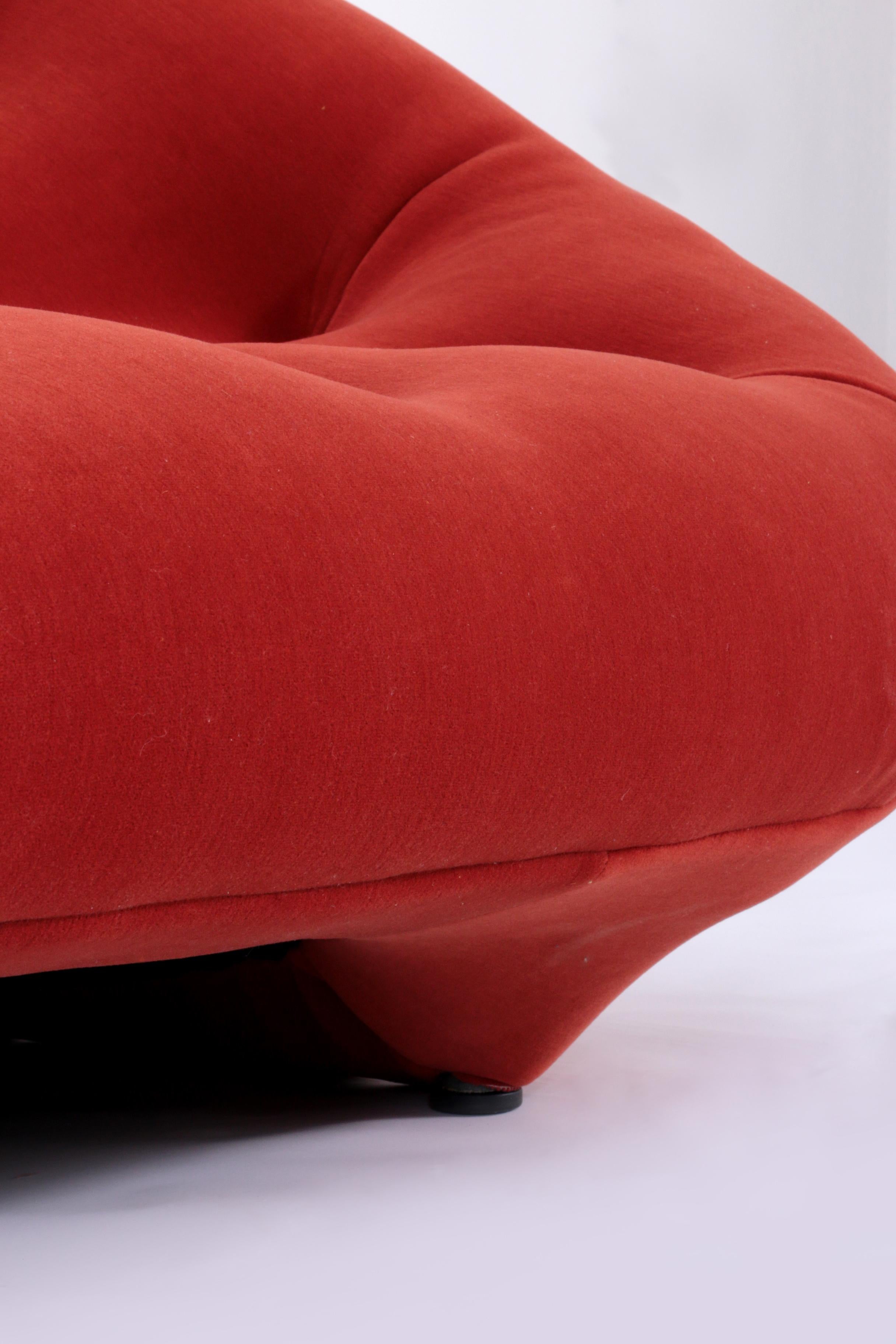 Ploum Sofa by Ligne Roset in Rusty Orange Velvet 12