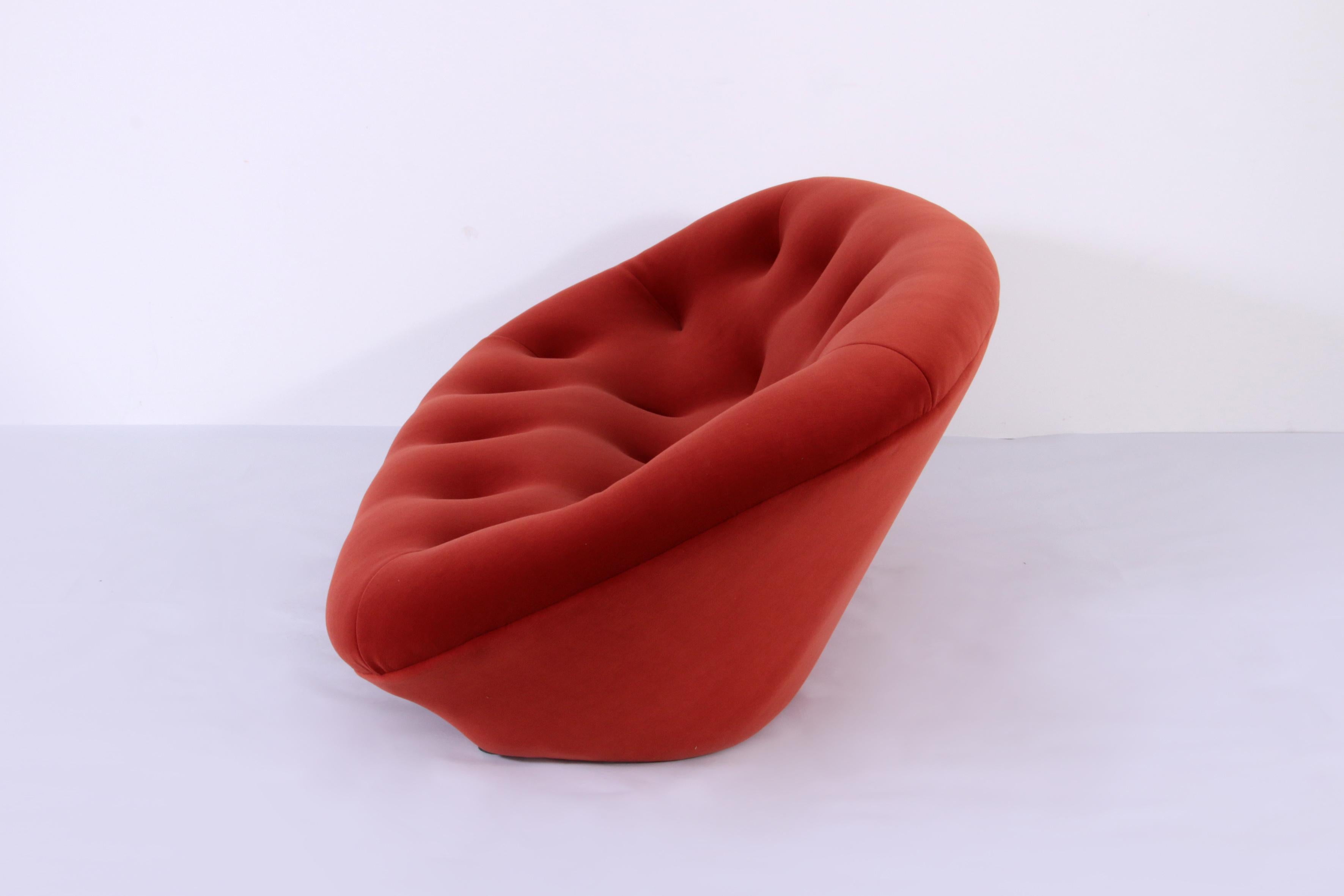 Ploum Sofa by Ligne Roset in Rusty Orange Velvet 2