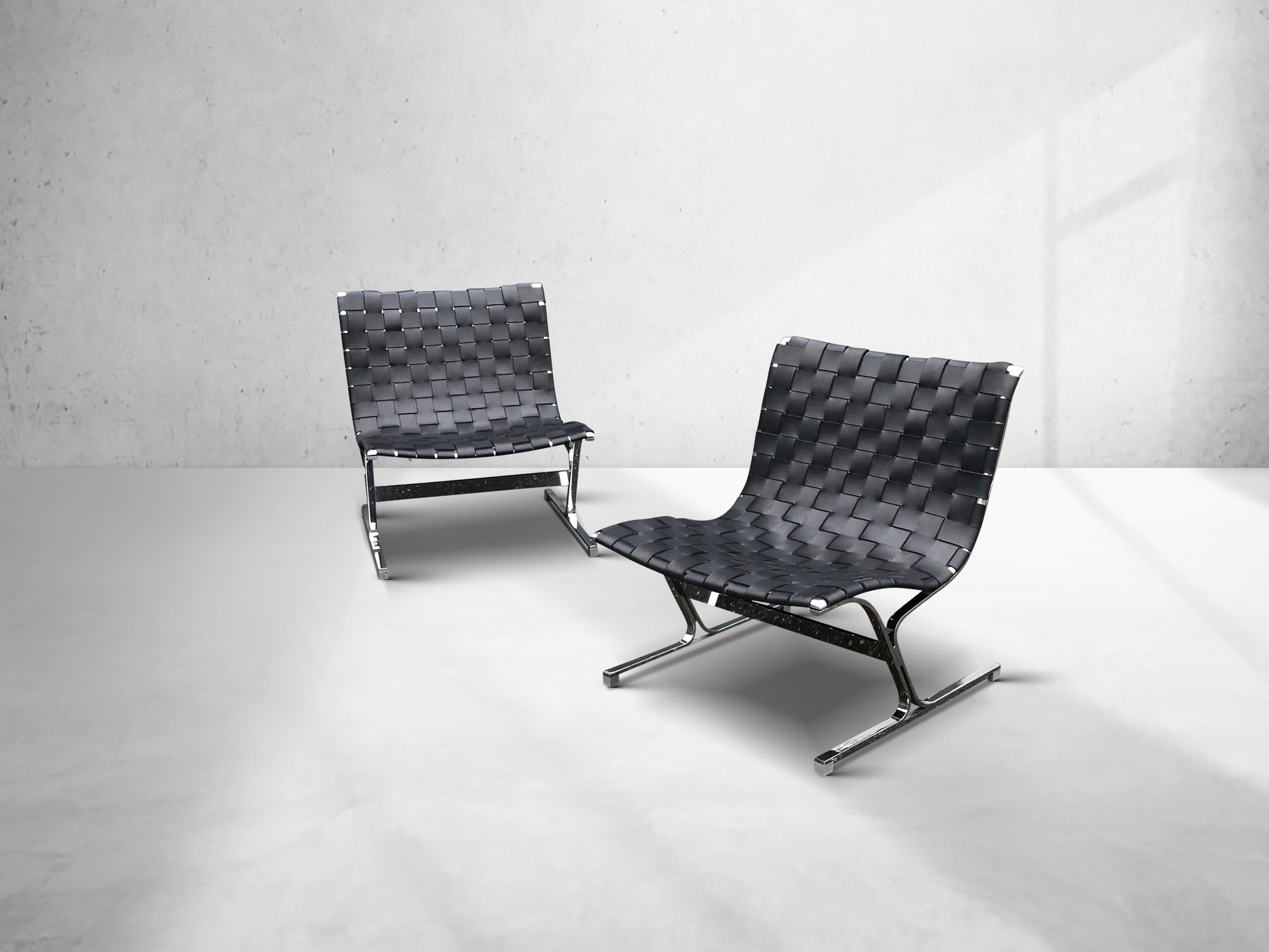 PLR1 Luar lounge chair by Ross Littell for ICF De Padova Italy 1960s, set of 2 For Sale 2