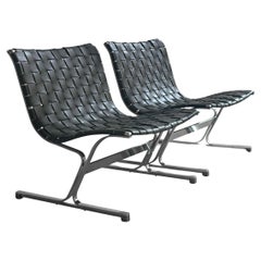 Chaise longue PLR1 Luar par Ross Littell pour ICF De Padova Italie 1960, ensemble de 2
