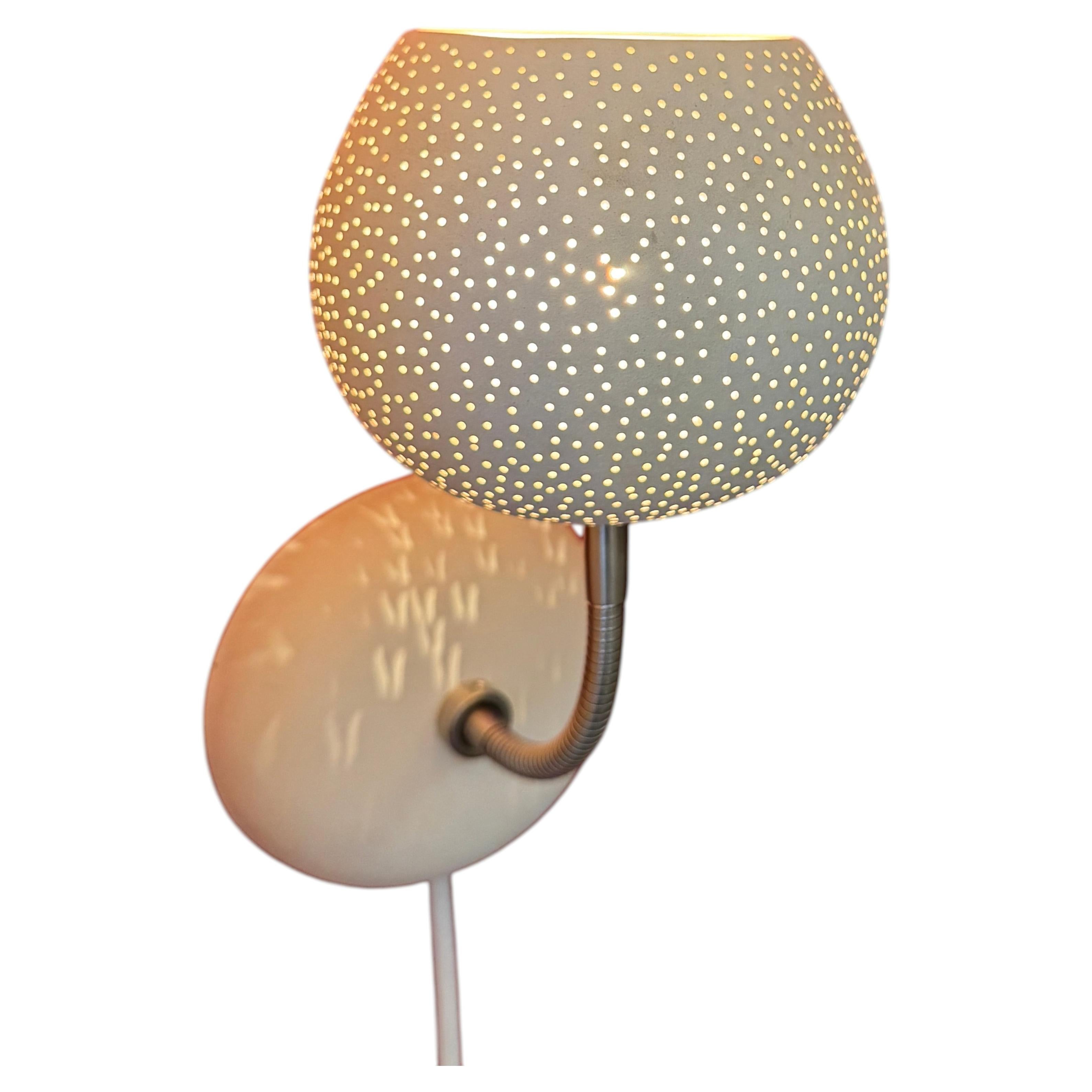 Plug-in Claylight Sconce: Handmade, Ceramic Wall Lamp For Sale