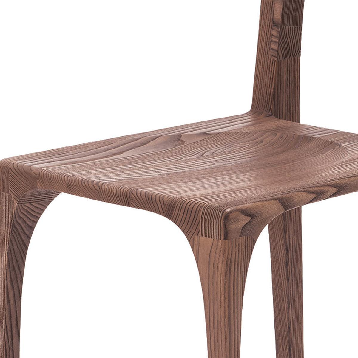 Contemporary Plum Dining Chair For Sale