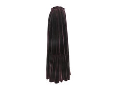 Plum Oscar de la Renta Velvet Maxi Skirt Size US 4