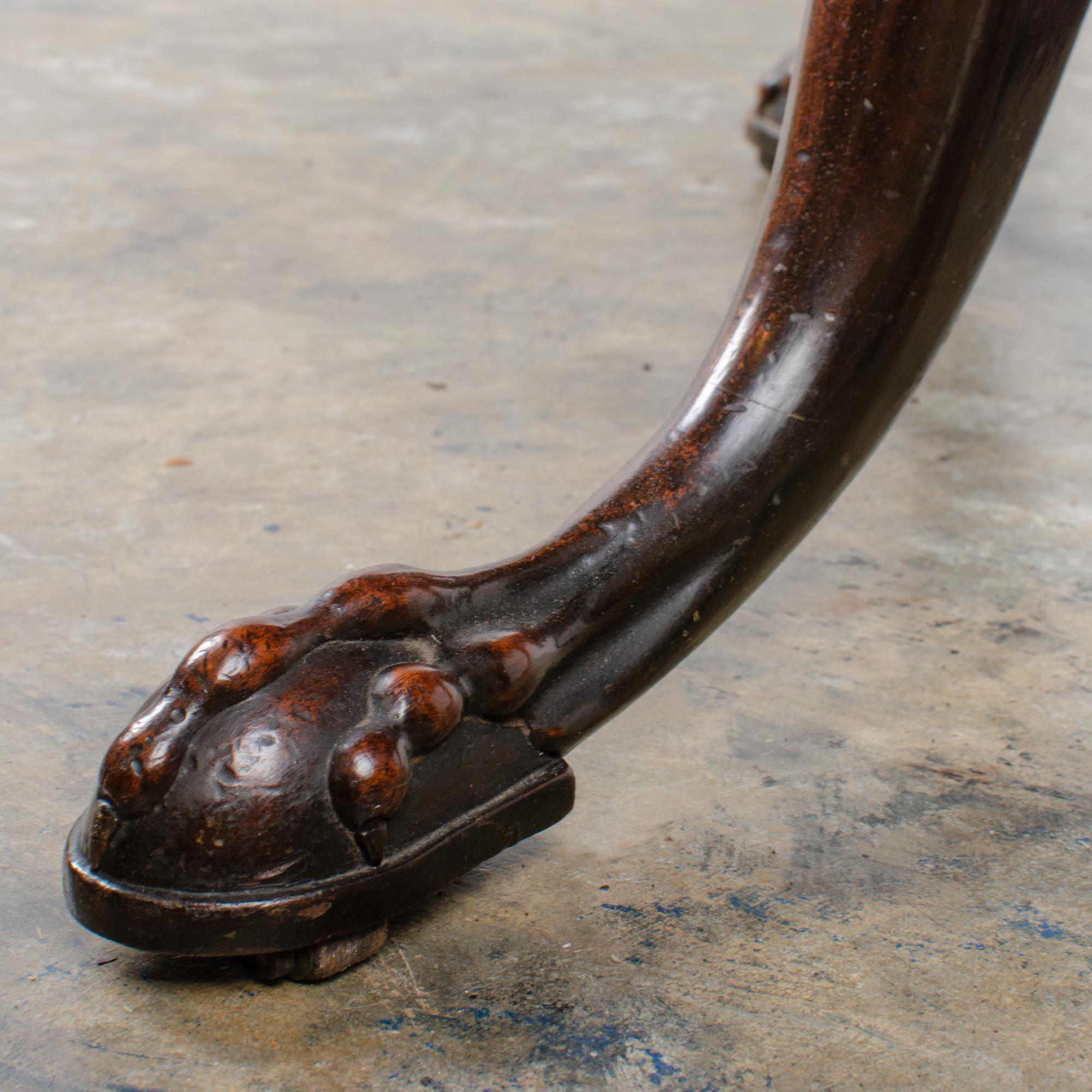 Irish Plum Pudding Mahogany Drop Leaf, Dublin, 18th Century For Sale