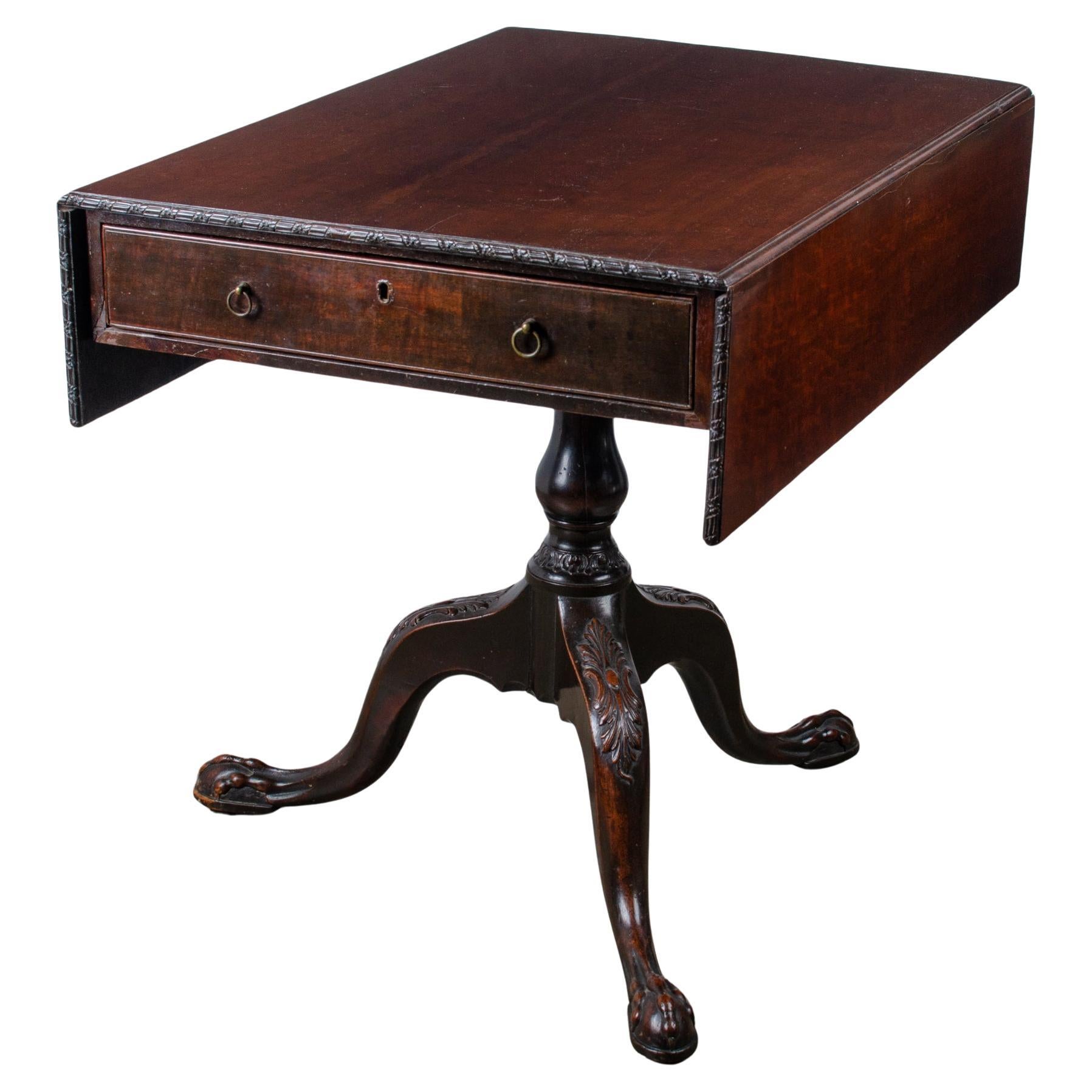 Plum Pudding Mahogany Drop Leaf, Dublin, 18th Century For Sale