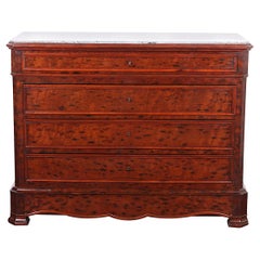 Plum Pudding Marble Top Commode