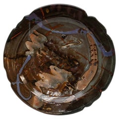 Plato decorativo de cerámica Plum Tree 11,5" de John P. Glick