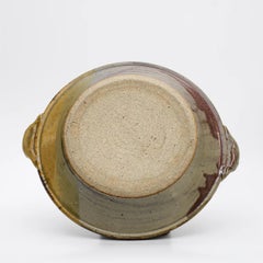 Plato decorativo para tartas con asa de cerámica Plum Tree de John P. Glick