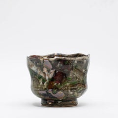 Ciotola decorativa da tè Plum Tree Pottery di John Glick