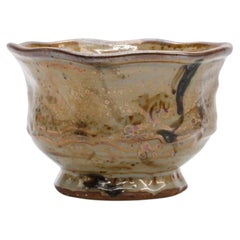 Plum Tree Pottery Decorative Tea Bowl by John P. Glick