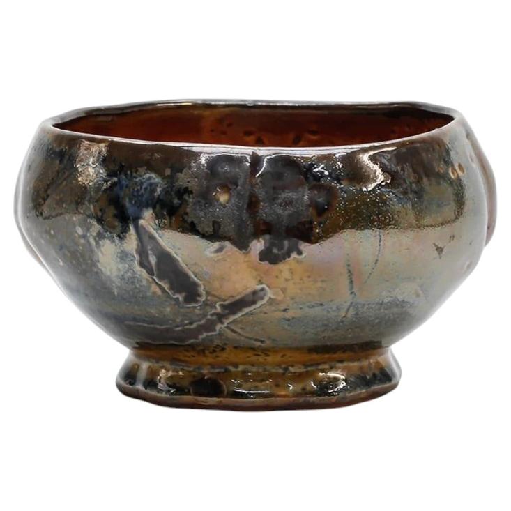 Dekorative Teeschale von John P. Glick aus Plum Tree Pottery im Angebot