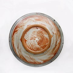 Plum Tree Pottery Extra Large Stoneware Hanging Wall Platter by John P. Glick