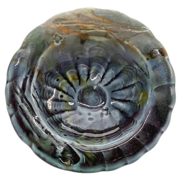 Plum Tree Pottery Small Decorative Tray or Ring Dish by John P. Glick For Sale