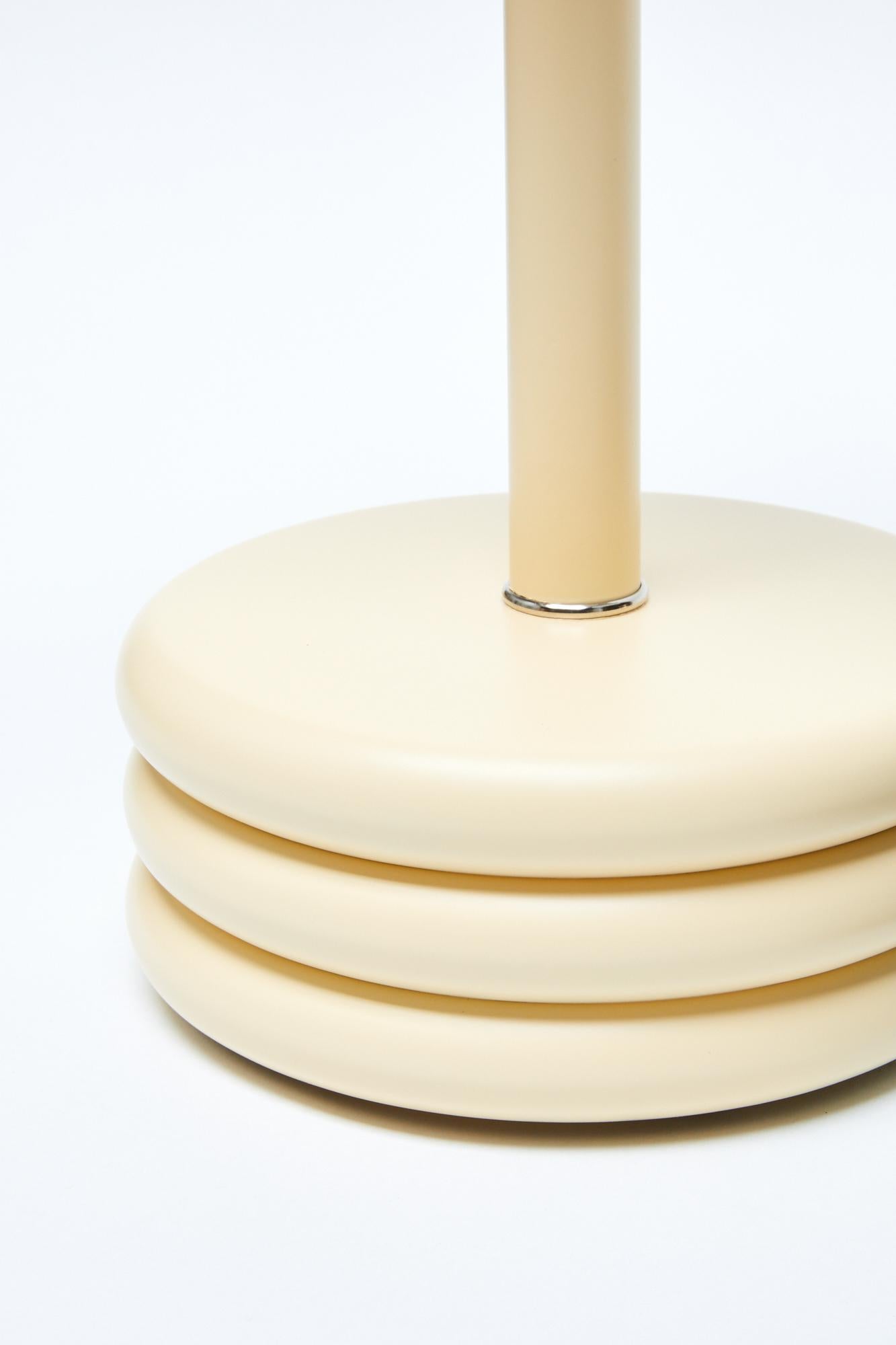 American Pluma Table Lamp in Bone Lacquer, Tall by Steven Bukowski For Sale