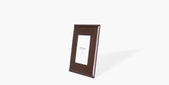 Ben Soleimani Pluma Leather Picture Frame - Chocolate 5" x 7"