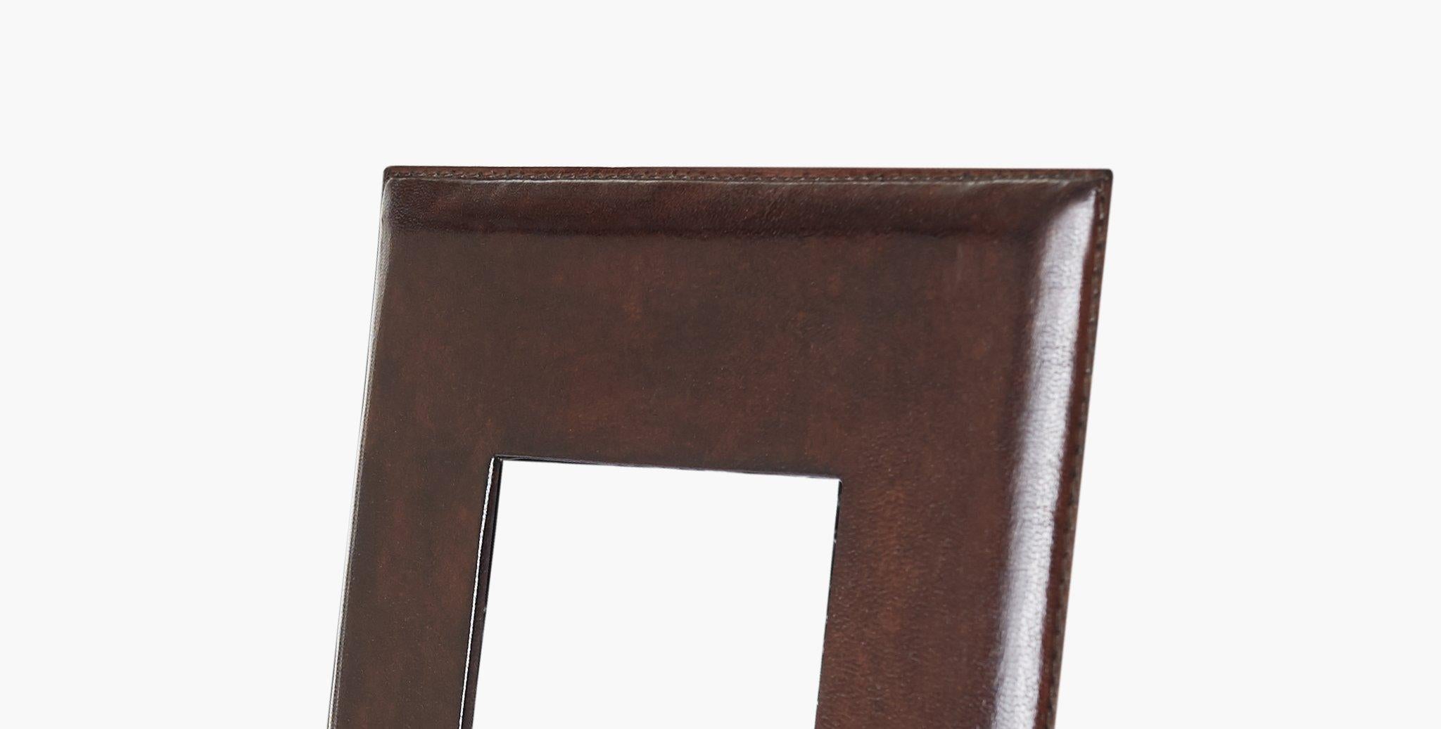 Ben Soleimani Pluma Leather Picture Frame - Chocolate 5