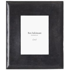 Ben Soleimani Pluma Leather Picture Frame - Carbon 5" x 7"