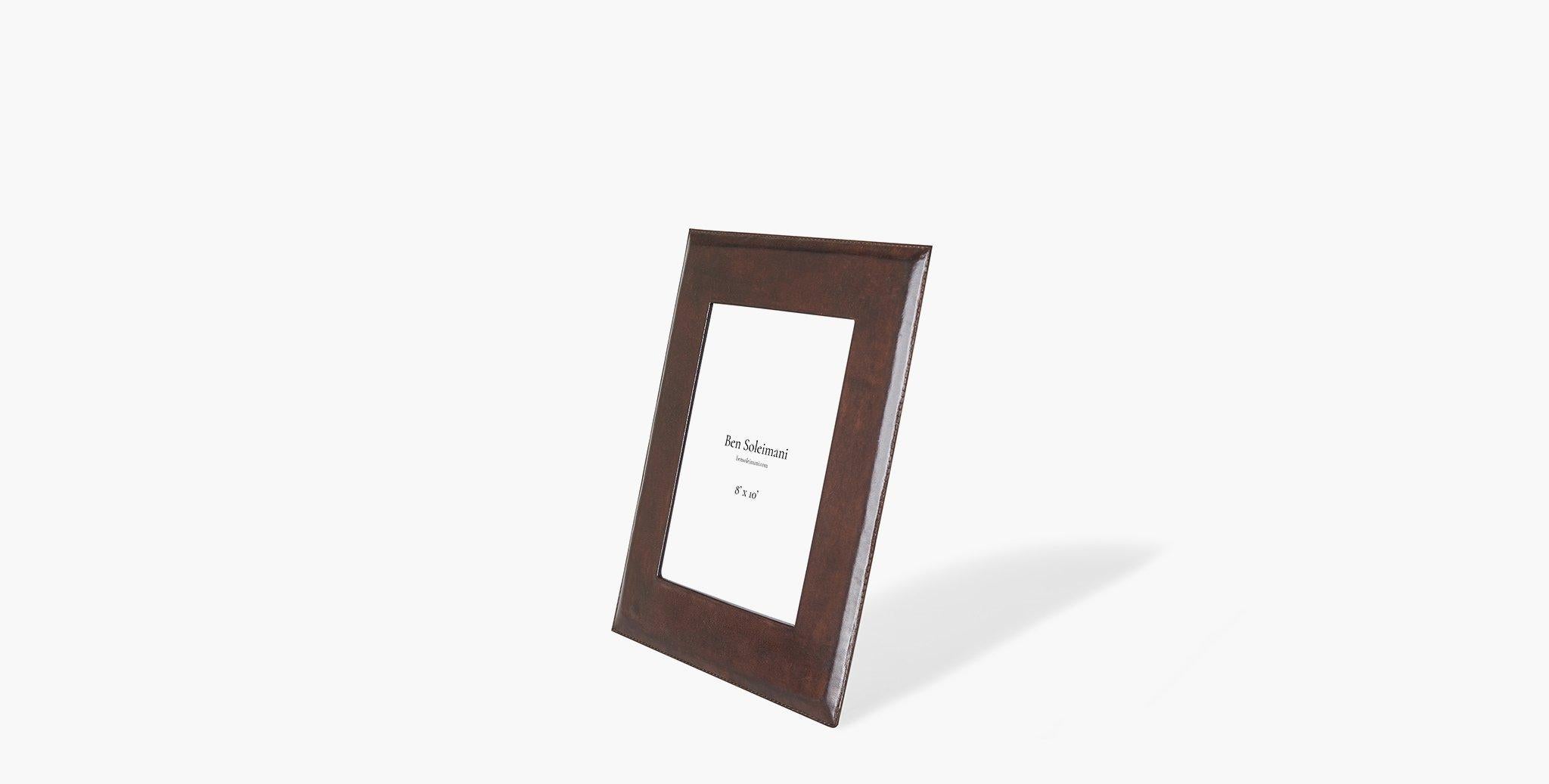 Our Pluma Leather Picture Frame is crafted in rich leather with a glass inset, providing a classic piece for your family memories. Our handcrafted fabrics, leathers, and finishes are inspired by the natural variations within fibers, textures, and