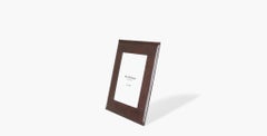 Ben Soleimani Pluma Leather Picture Frame - Chocolate 8" x 10"