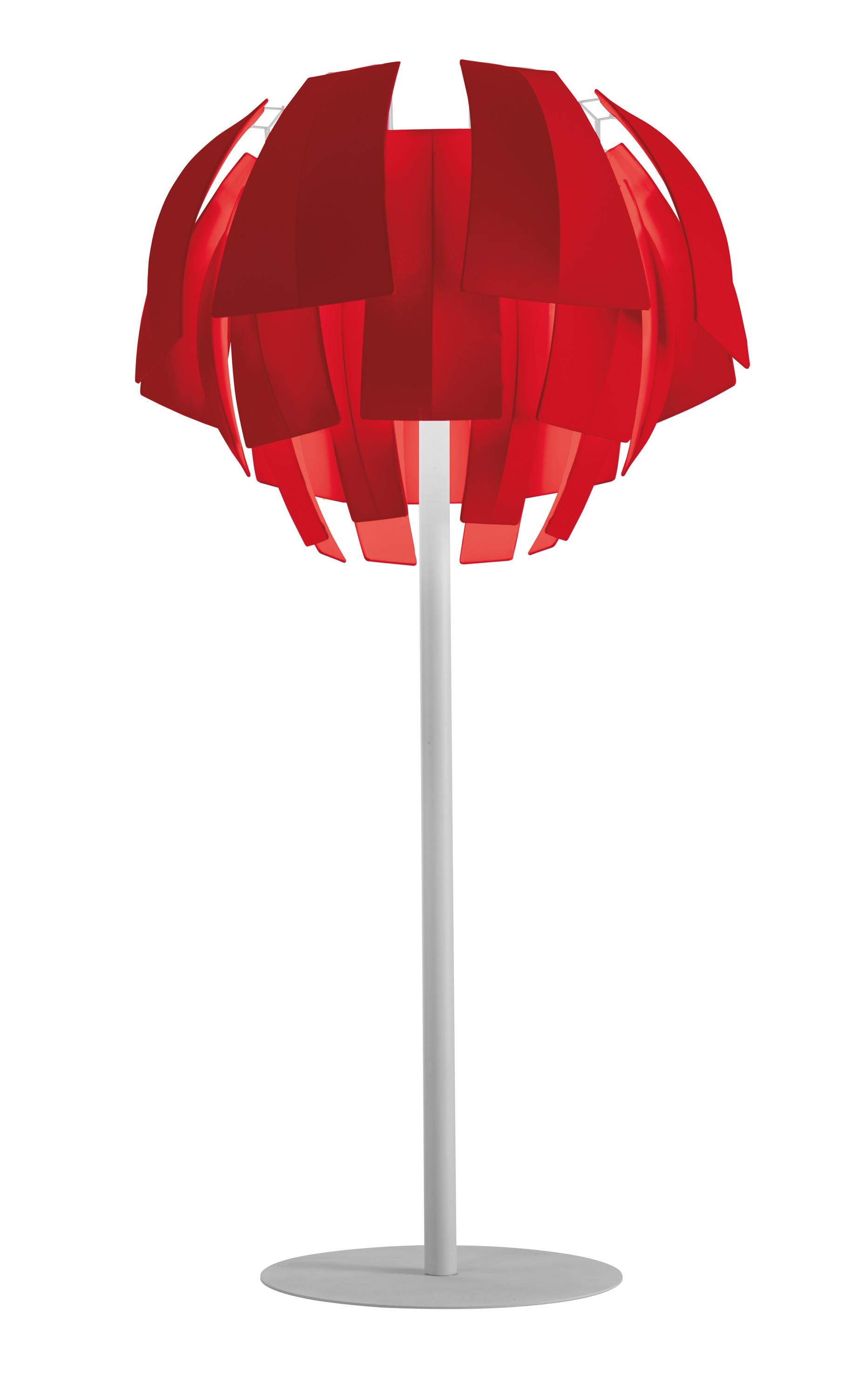 Plumage XL Fabric Floor Lamp In New Condition For Sale In Danbury, CT