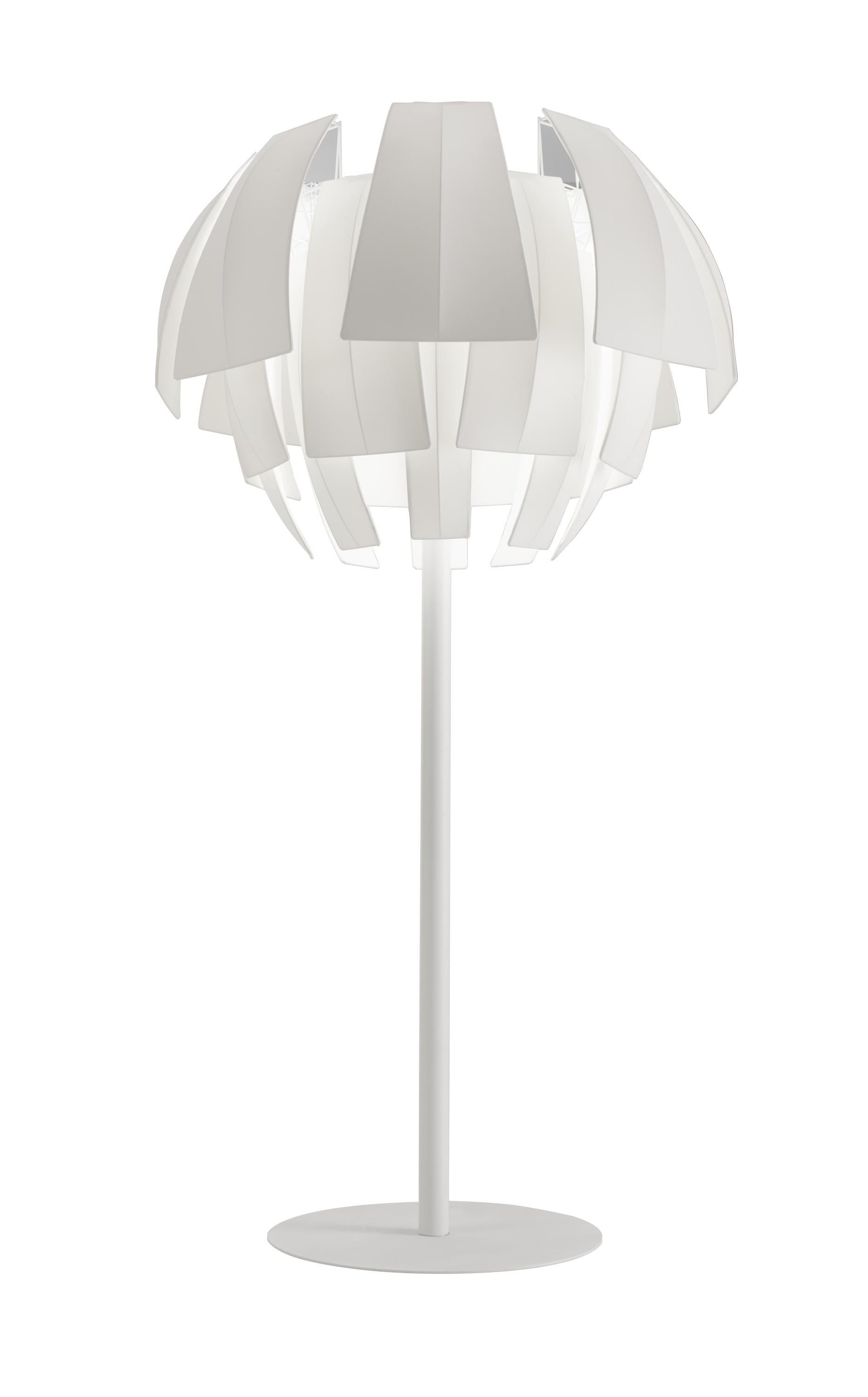 Contemporary Plumage XL Fabric Floor Lamp For Sale