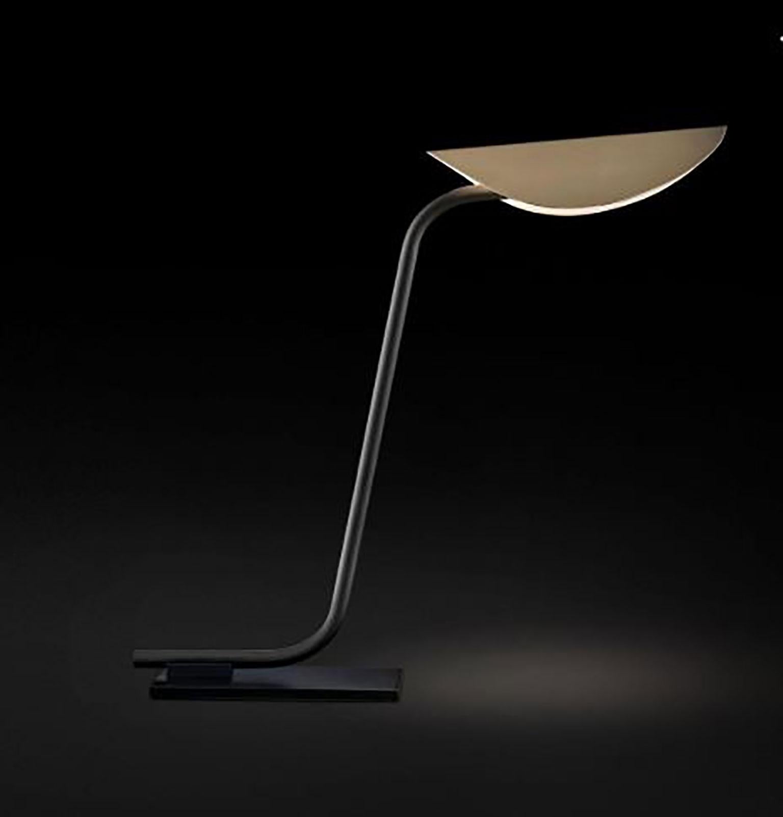 Italian Plume Anodic Bronze Table Lamp by Christophe Pillet for Oluce For Sale