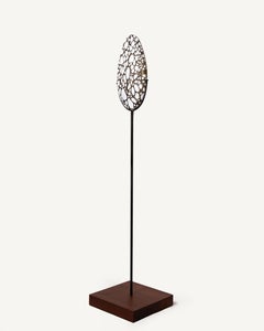 Minimalist Plume Blown Glass Sculpture by Xavier Le Normand, France