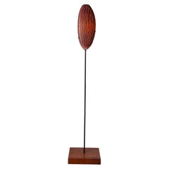 Minimalist Plume Blown Glass Sculpture by Xavier Le Normand, France