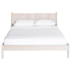 Plume King Bed in Nude by Sun at Six, Minimalist Wood Bed