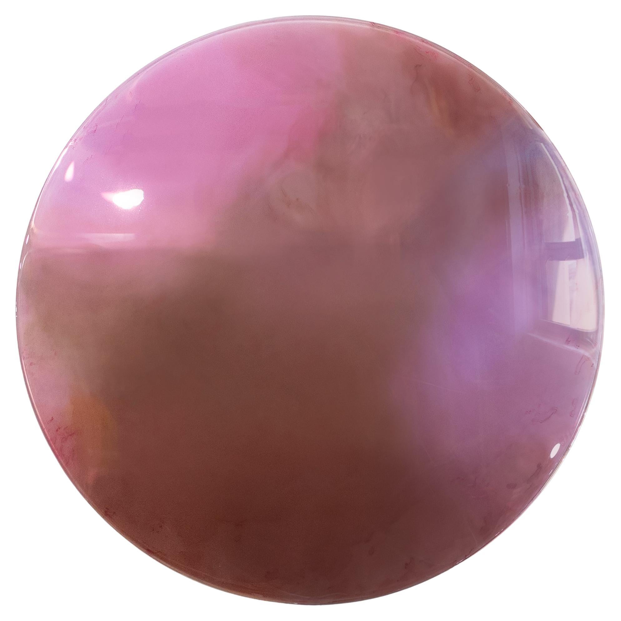 Plume Mirror by Courtney Kinnare, Contemporary Wall Sculpture in Resin, Acrylic For Sale