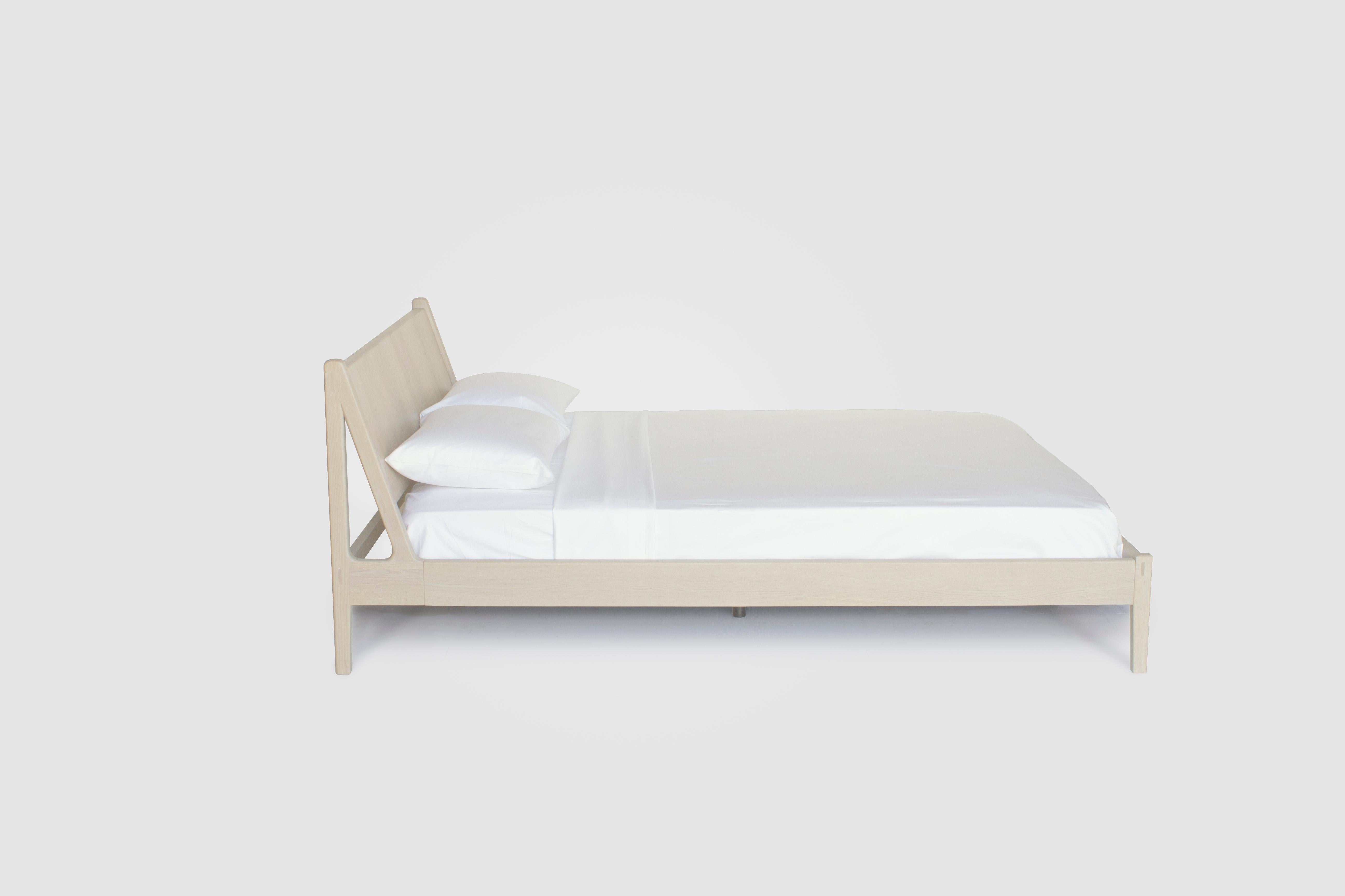 Sun at six is a contemporary furniture design studio working with traditional Chinese joinery masters to handcraft our pieces using traditional joinery. The wide paneled plume bed is modeled after our plume chair. The plume bed is both simple and