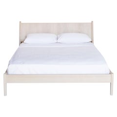 Plume Queen Bed in Nude by Sun at Six in Oak Wood