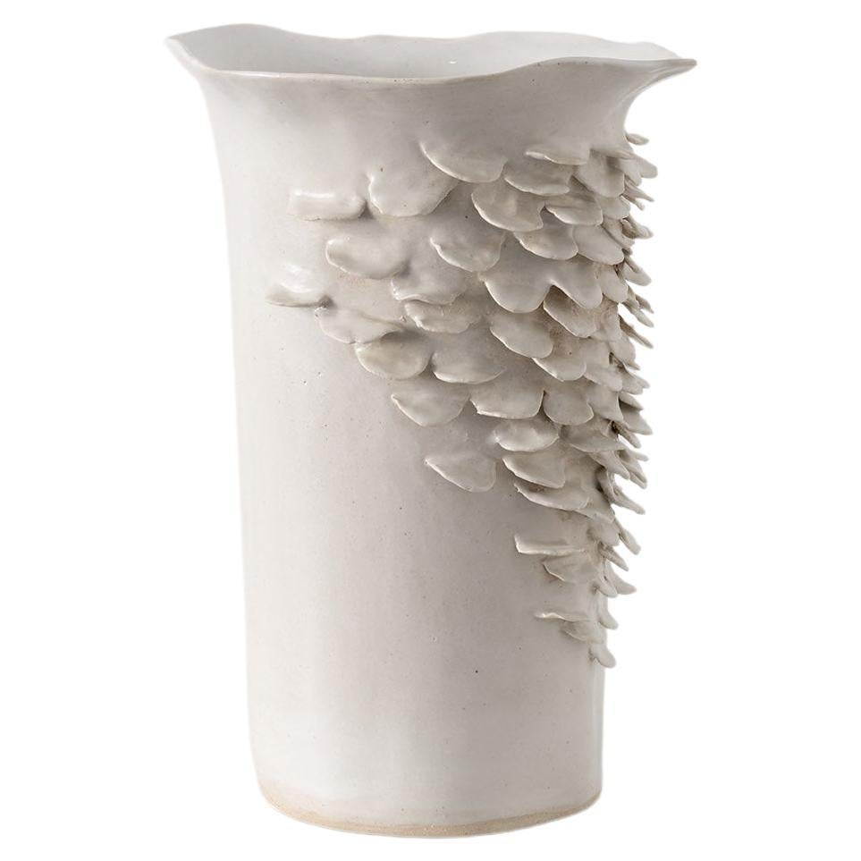 Plume Vessel in Glazed Ceramic by Trish DeMasi For Sale