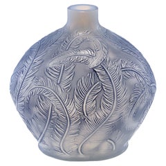 Plumes Glass Vase by René Lalique