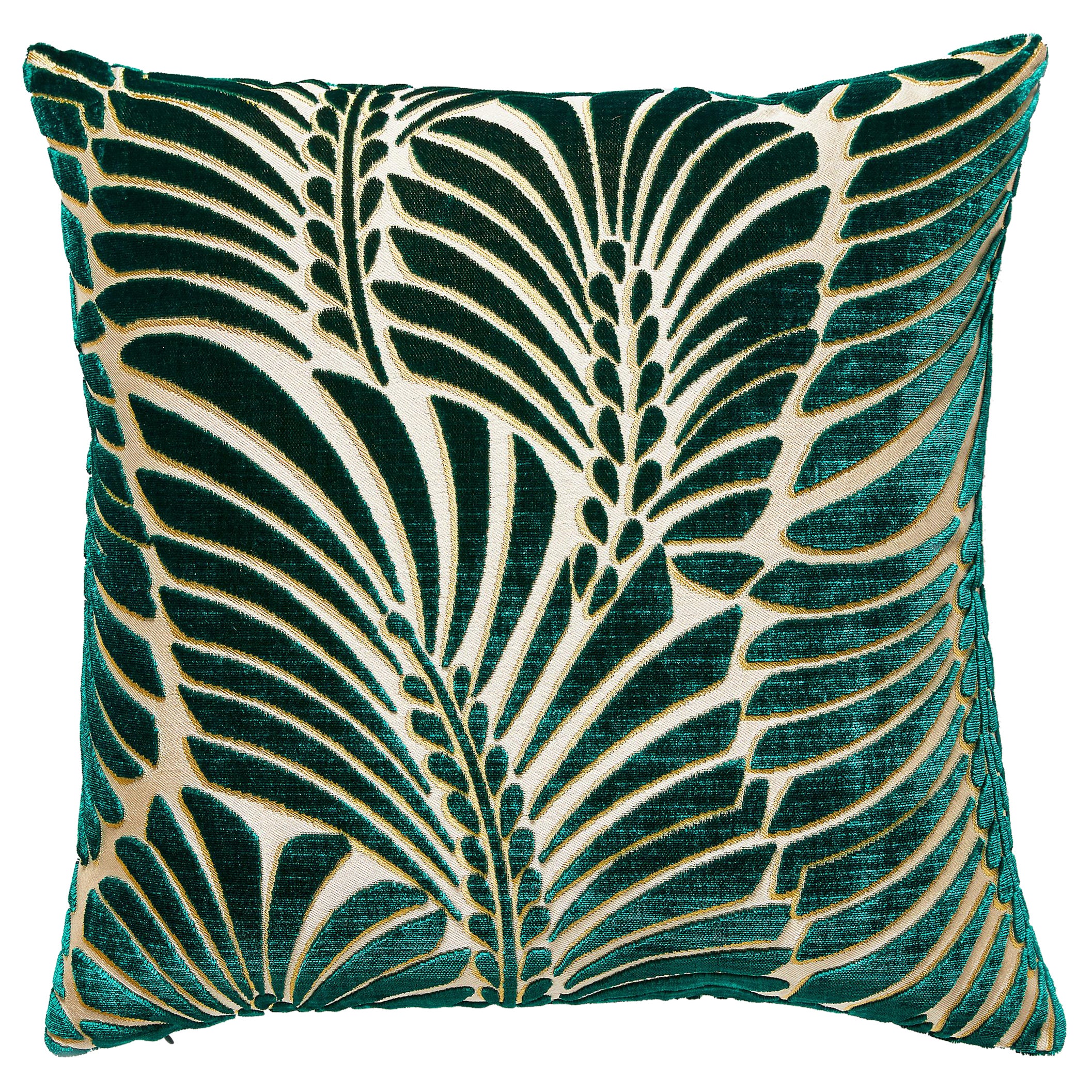 Plumes Silk Velvet Pillow